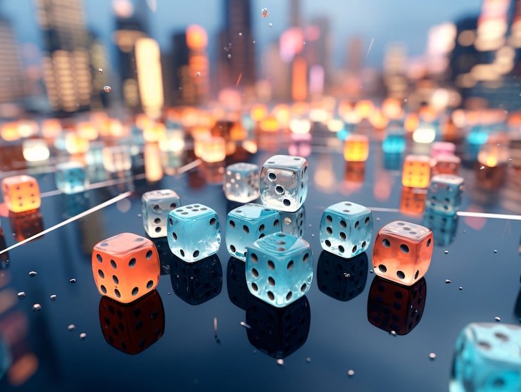 Responsive interface showing sports betting and casino games on mobile and desktop